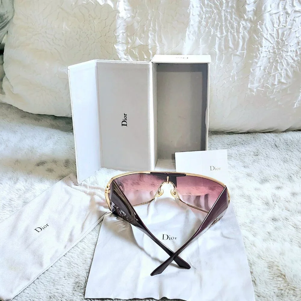 DIOR vintage purple wrap sunglasses - Picture 2 of 5